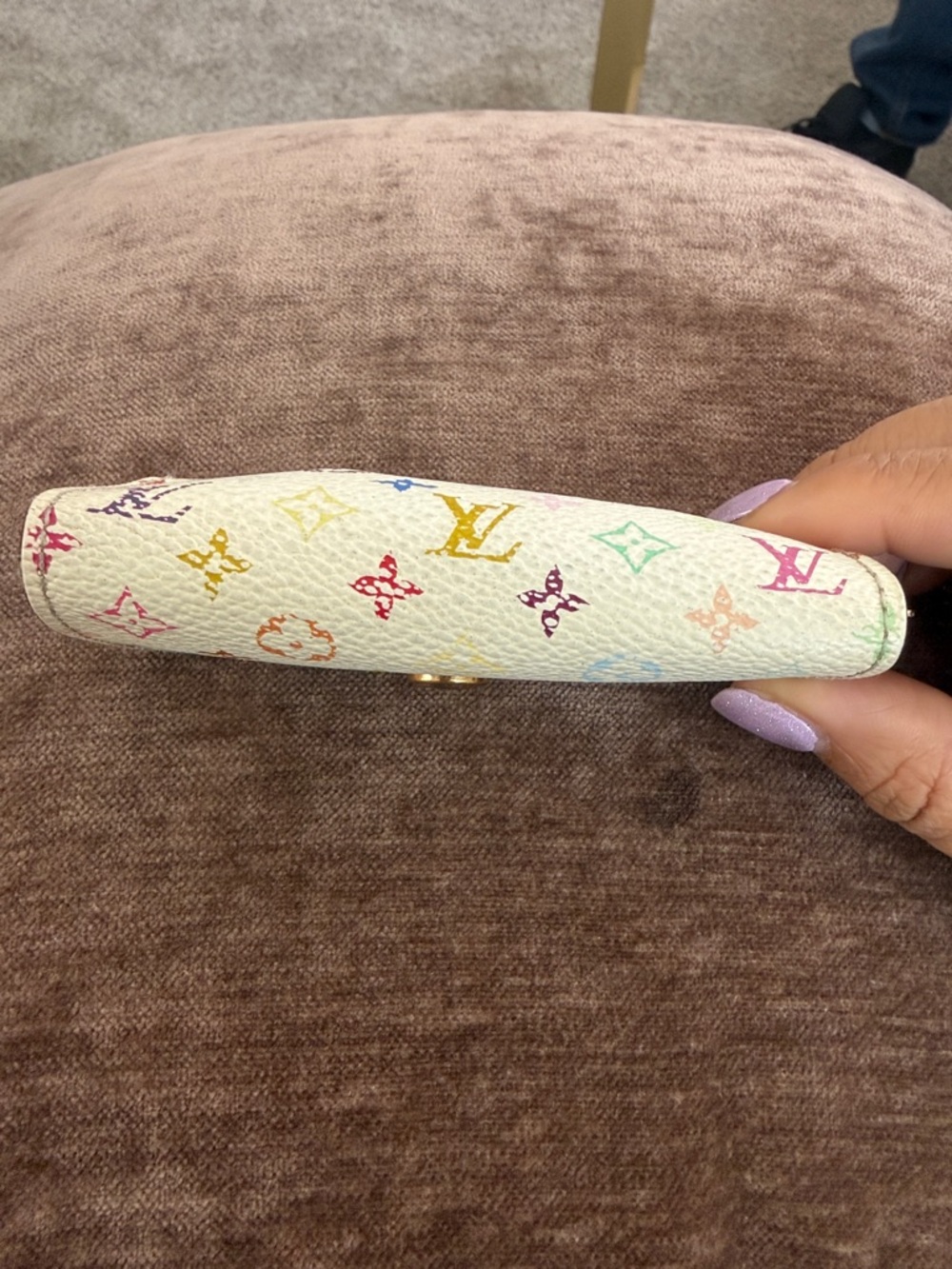 Louis Vuitton White Multicolor Monogram Key Case - Picture 4 of 16